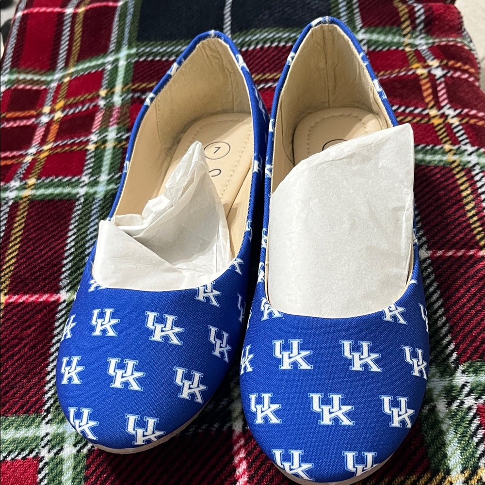 Spirit Blue Patterned Flats
